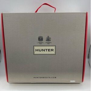 Hunter Women's Short Rain Boot Matte Black Size 8